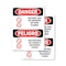 Signmission 7 in Width, Vinyl Decal, Rectangle, Bilingual OS-2PACK-DS-D-710-VS-1454 - alternate 1